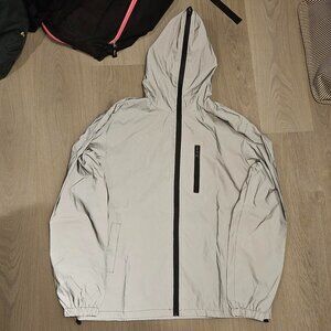 reflective rain jacket